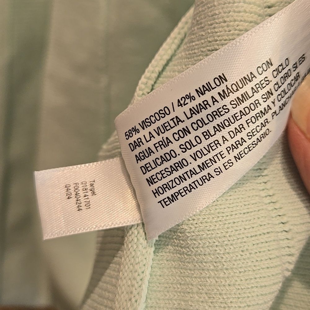 Womens Xlarge Pleated Sweater Skirt  A New Day Mint Green Fall Size Xl - Picture 9 of 16